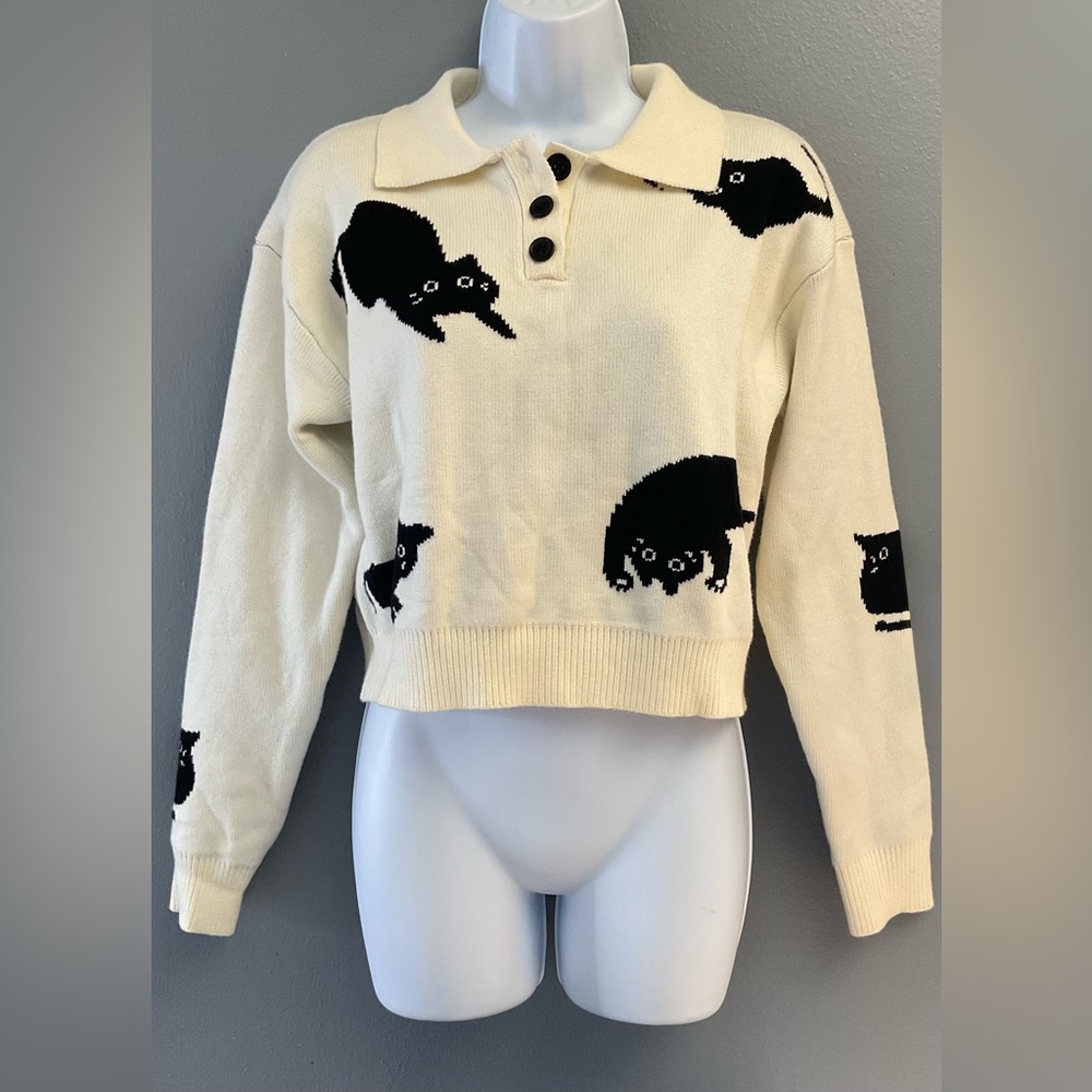 Black Cat Sweater